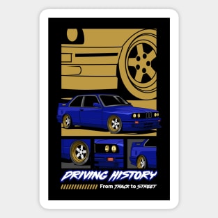 Retro E30 Exotic Car Magnet